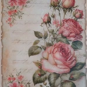 Декупажна оризова хартия SHBY65