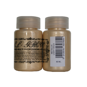 Мулти-хибридна акрилна боя металик 60ml Light Gold