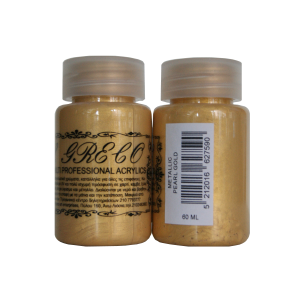 Мулти-хибридна акрилна боя металик 60ml Pearl Gold