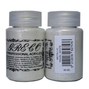 Мулти-хибридна акрилна боя металик 60ml Pearl White