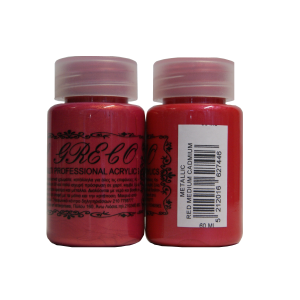 Мулти-хибридна акрилна боя металик 60ml Red Medium Cadmium