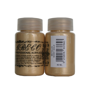 Мулти-хибридна акрилна боя металик 60ml Shiny Gold