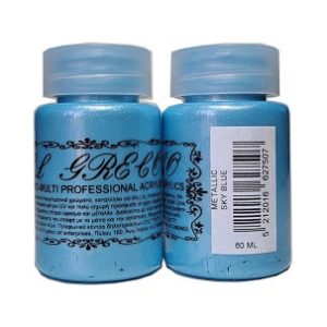 Мулти-хибридна акрилна боя металик 60ml Sky Blue