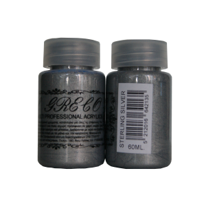 Мулти-хибридна акрилна боя металик 60ml Sterling Silver