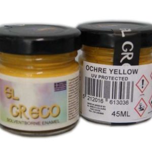 Емайлова плътна боя за стъклопис Ochre Yellow 45ml