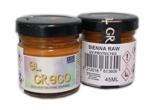 Емайлова плътна боя за стъклопис Sienna Raw 45ml