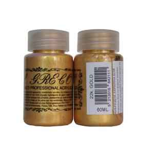 Мулти-хибридна акрилна боя металик 60ml Gold 22к