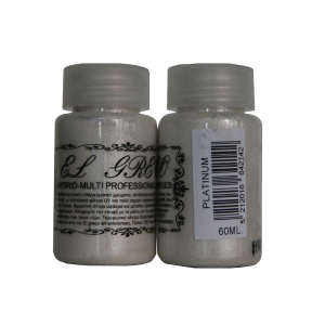 Мулти-хибридна акрилна боя металик 60ml Platinium
