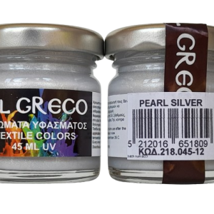 Боя за текстил металик Pearl Silver