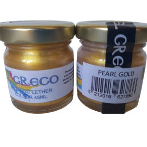 Боя за кожа металик 45мл Pearl Gold