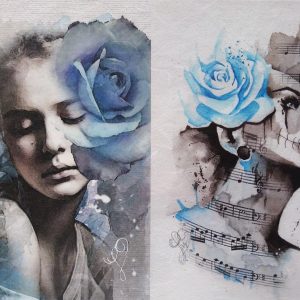 Декупажна оризова хартия 1710