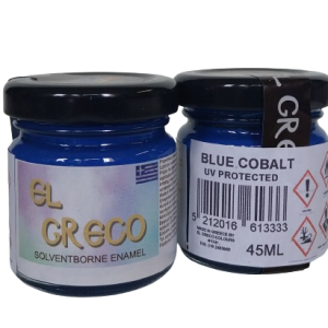 Емайлова плътна боя за стъклопис Blue Cobalt 45ml