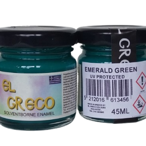 Емайлова плътна боя за стъклопис Emerald Green 45ml