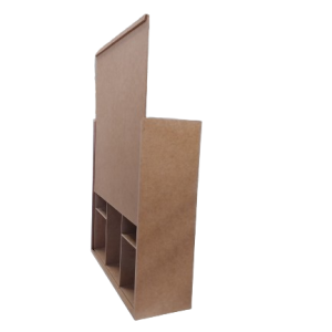 Кутия за комплект бутилка и 6 чаши от MDF K-36