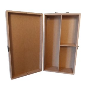 Кутия за 1 бутилка и 2 чаши от MDF K-39
