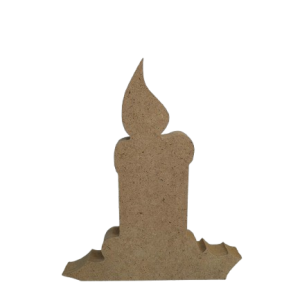 Коледна декорация свещ от MDF D-10