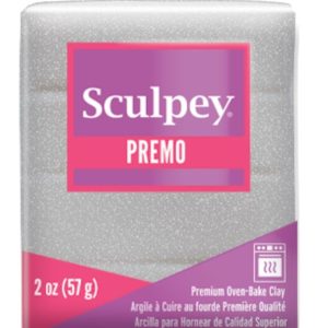 Полимерна глина Premo! Accents Sculpey 57гр White Gold Gliter