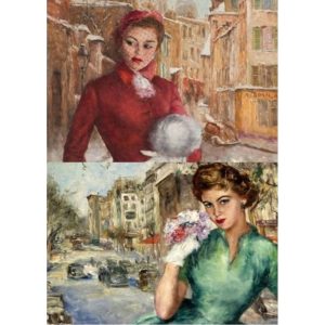 Декупажна оризова хартия 1563